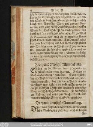 Zwey und dreysigste Anmerckung.
