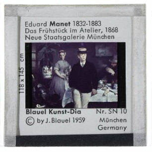 Manet, Frühstück im Atelier