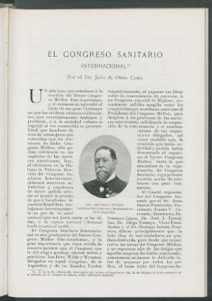 El Congreso Sanitario Internacional.