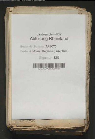 Die Gemeindevorsteher im Moersischen