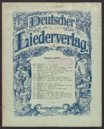 Vier Lieder : für eine Singstimme mit Pianoforte : Op. 114