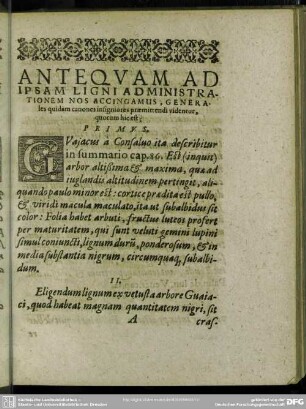 Antequam Ad Ipsam Ligni Administrationem Nos Accingamus, Generales quidam canones insigniores praemittendi videntur, quotum hic est