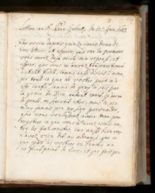 U. Lettre au P. Jobert du 12. de Jain 1683.