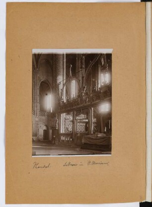 St. Marien, Stendal: Innenansicht (aus: Skizzen- und Fotoalbum 29)