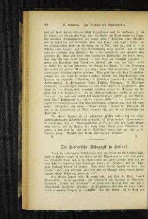 ¬Die¬ Herbartsche Pädagogik in Holland
