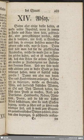 XIV. Absatz