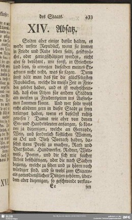 XIV. Absatz