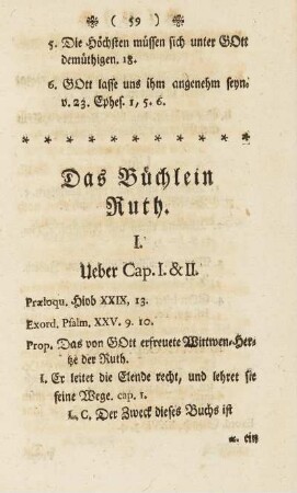 Das Büchlein Ruth.