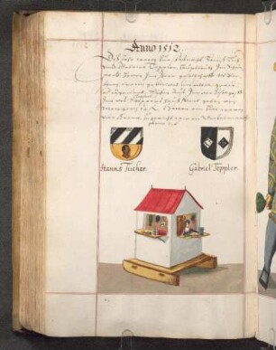 Wappen Hanns Tucher, Gabriel Toppler; Hölle: Kramen