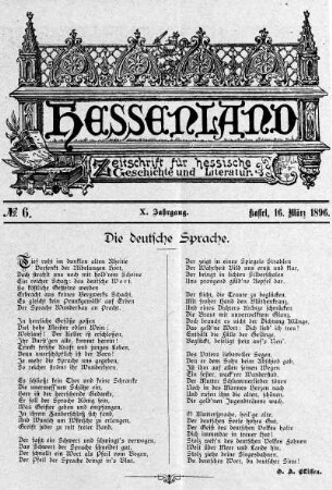 No. 6, 16. März 1896