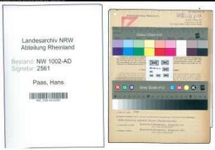 Entnazifizierung Hans Paas, geb. 25.08.1900 (Verw.Inspektor)