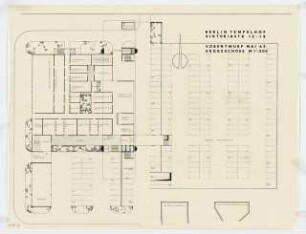 UFA Viktoriastraße 13-18, Berlin-Tempelhof: Grundriss Erdgeschoss 1:200