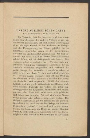 Unsere ausländischen Gäste