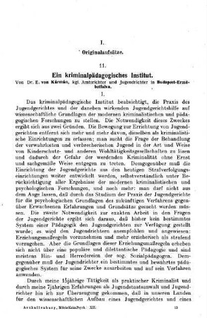 193-370, I. Originalaufsätze