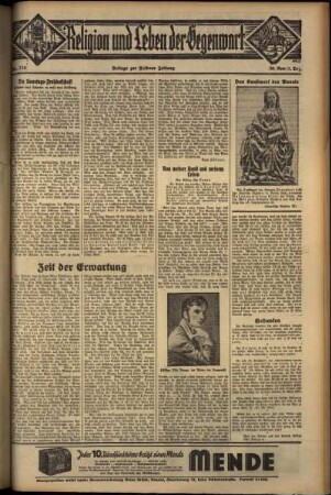 Vierte Ausgabe vom Samstag, den 30. November 1935.