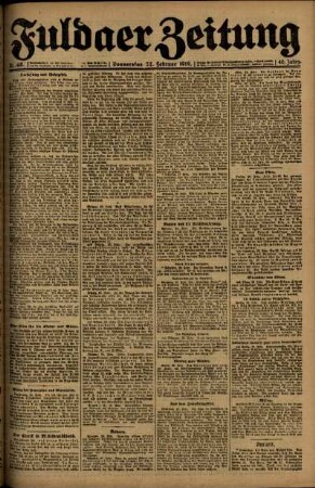 Ausgabe vom Donnerstag, den 27. Februar 1919.
