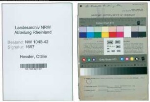 Entnazifizierung Ottilie Hessler , geb. 15.04.1914 (Naeherin)