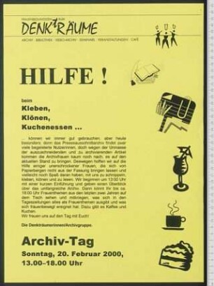 Hilfe! : beim Kleben, Klönen, Kuchenessen