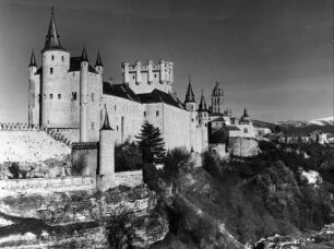 Segovia. Alcázar (Baubeginn 1086/1100, Erweiterung 1151/1200, Erweiterung ab 1258, Ausbau 1401/1500, Teilzerstörung (Brand)1862.03.06)