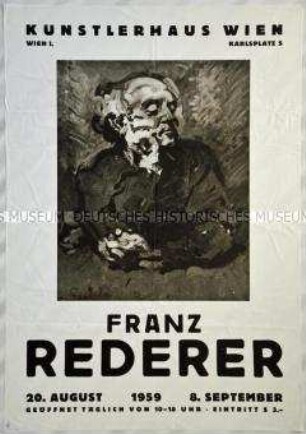 Plakat zu einer Ausstellung im Künstlerhaus in Wien