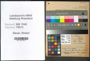 Entnazifizierung Robert Klever , geb. 07.12.1896 (Postschaffner)