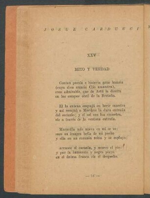 XXV - Mito y verdad