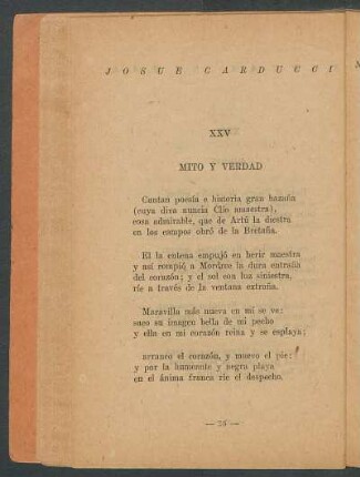 XXV - Mito y verdad