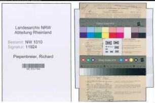 Entnazifizierung Richard Piepenbreier , geb. 17.08.1892 (Arbeiter)
