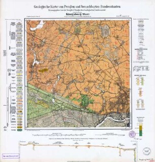Geologische Karte von Preußen und benachbarten Bundesstaaten, [1288] Königsberg (West)