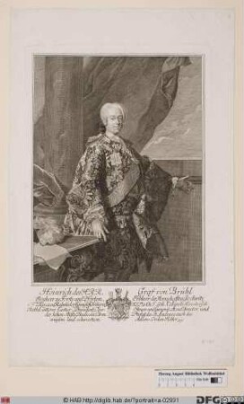 Bildnis Heinrich von Brühl (1737 Reichsgraf)