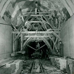 Gleisbergtunnel Heidenau-Altenberg, Deutschland, 1936