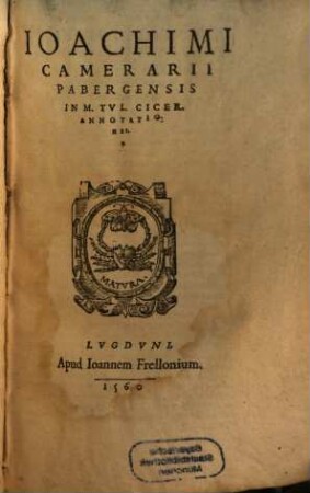 In Ciceronem Annotationes