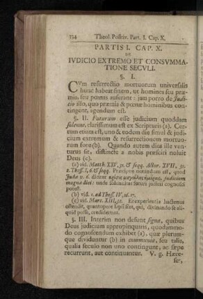 Partis I. Cap. X. De Ivdicio Extremo Et Consvmmatione Secvli.