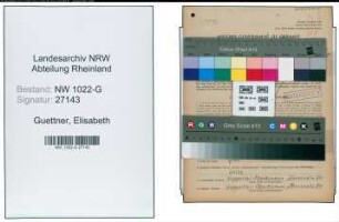Entnazifizierung Elisabeth Guettner , geb. 18.04.1902 (Technischer Angestellter)