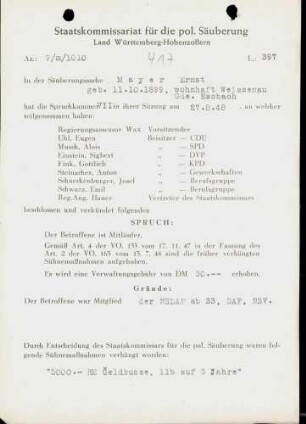 Mayer, Ernst