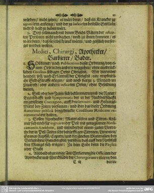 Medici, Chirurgi, Apothecker, Barbierer, Bader