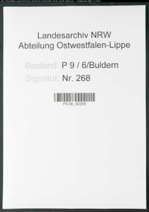 Sterberegister Standesamt Buldern