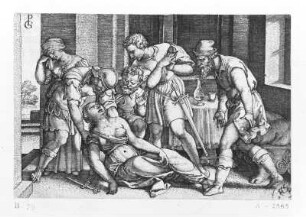 Lucretia : Pencz, Georg. Lucretia. Kupferstich; 77 x 115 mm. Dresden: Kupferstich-Kabinett A 2565 in A 164 a, 1. Bartsch 79