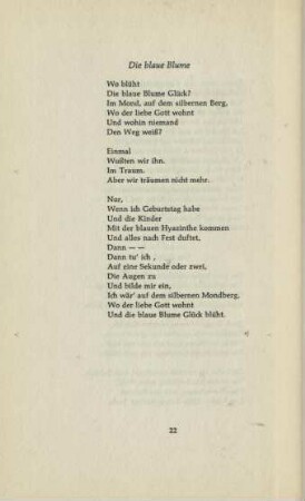 Die blaue Blume