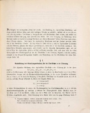 Eine Einteilung der algebraischen Oberflächen