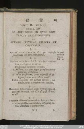 Membr. XIV. De Actionibus Ex Quasi Contractu Descendentibus.