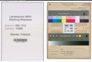 Entnazifizierung Friedrich Stender , geb. 02.07.1901 (Industriemeister)
