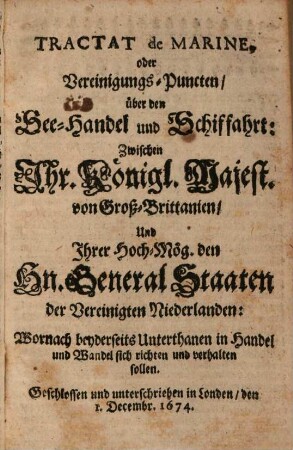 Instrumentum Pacis, oder sämptliche Friedens-Tractaten: Welche in diesem 8 Jährigen Kriege von Anno 1672. biß 1680. respective zwischen Engelland und Holland. Holland und Münster. Holland und Cöllen ... An unterschiedenen Oerthern auffgerichtet, geschlossen und gezeichnet, alhier aber in ein geschmeidig Corpus zusam[m]en getragen worden
