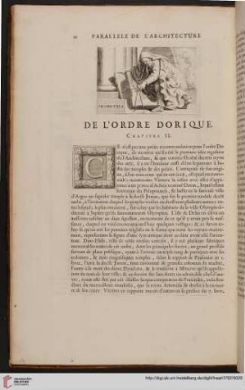 De l’ordre dorique: Chapitre II