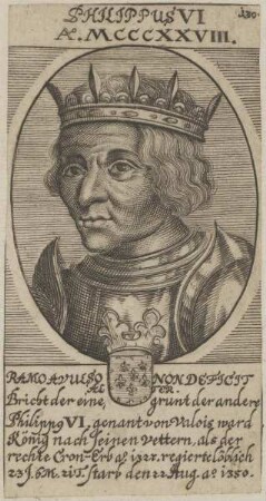 Bildnis von Philippus VI., König von Frankreich