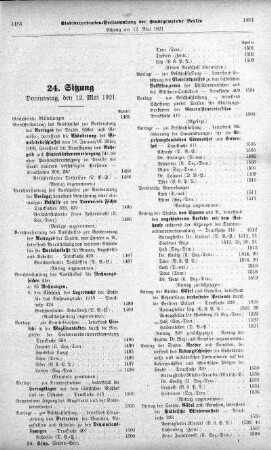 Sitzung 24, 12. Mai 1921