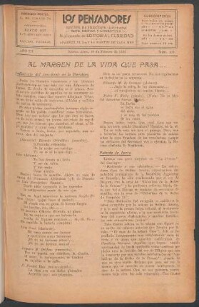Al margen de la vida que pasa...
