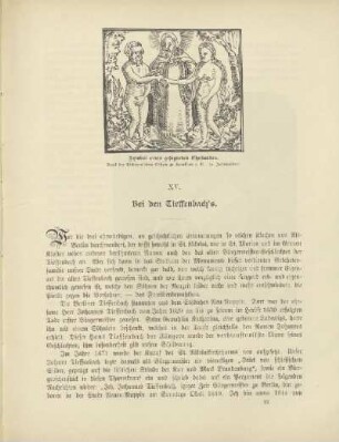 XV. Bei den Tieffenbach's