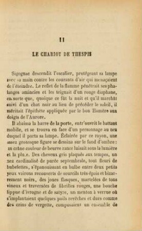 II. Le chariot de Thespis
