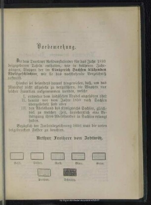 Sächsische Adelsfamilien und deren Wappen (Fortsetzung)